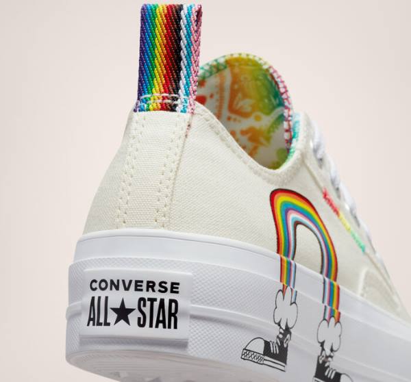 Converse Chuck Taylor All Star Lift Platform Pride Nizke Superge Rdeča | CV-213IWE