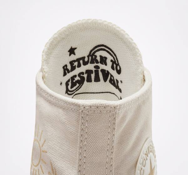 Converse Chuck Taylor All Star Lift Platform Golden Elements Visoke Superge Rjav / Svetloba Zlato | CV-241ARE