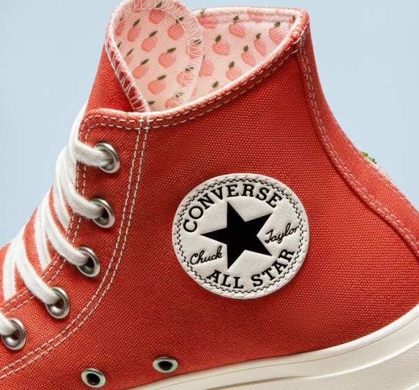 Converse Chuck Taylor All Star Lift Platform Peaches Visoke Superge Oranžna / Črna | CV-421GSW