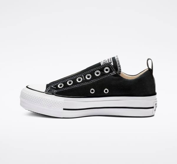 Converse Chuck Taylor All Star Lift Platform Slip Nizke Superge Črna / Bela | CV-480JFU