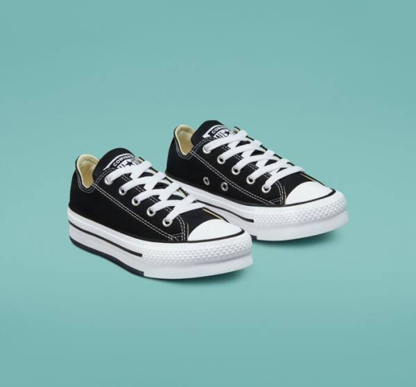 Converse Chuck Taylor All Star Lift Platform Nizke Superge Črna / Bela | CV-489WTB