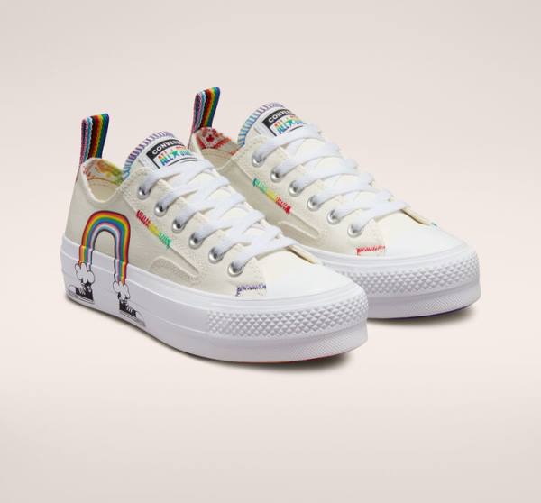 Converse Chuck Taylor All Star Lift Platform Pride Nizke Superge Rdeča | CV-524DFK