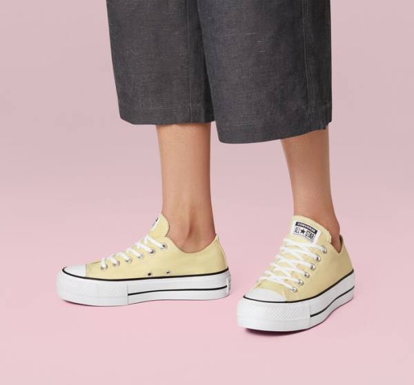 Converse Chuck Taylor All Star Lift Platform Seasonal Color Nizke Superge Limone | CV-864MFW