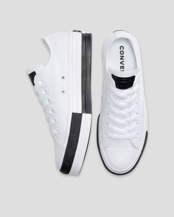 Converse Chuck Taylor All Star Lift Rivals Nizke Superge Bela | CV-548JPM