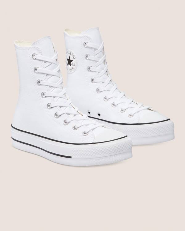 Converse Chuck Taylor All Star Lift X Visoke Superge Bela | CV-759WMS