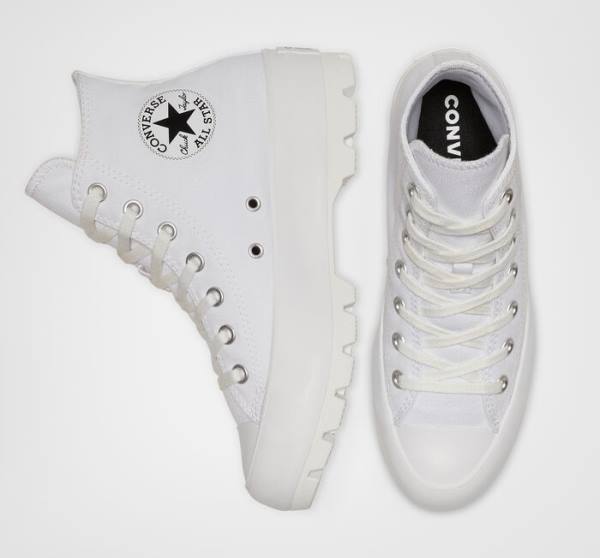 Converse Chuck Taylor All Star Lugged Visoke Superge Bela / Črna / Bela | CV-152ZQL