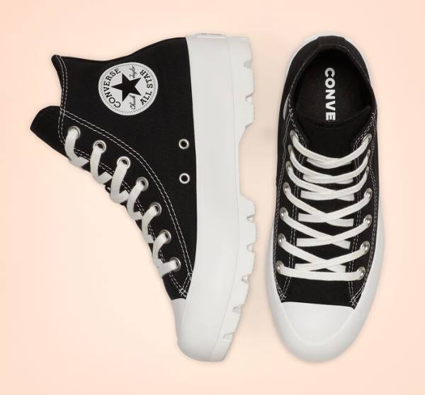 Converse Chuck Taylor All Star Lugged Visoke Superge Črna / Bela | CV-217ZFG