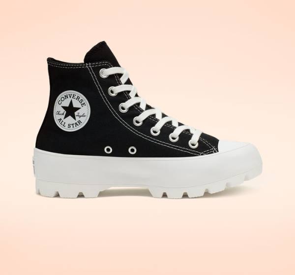 Converse Chuck Taylor All Star Lugged Visoke Superge Črna / Bela | CV-217ZFG