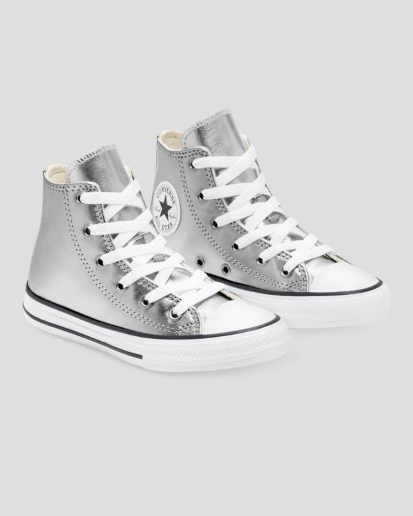 Converse Chuck Taylor All Star Metallic Visoke Superge Srebrna | CV-013ISL