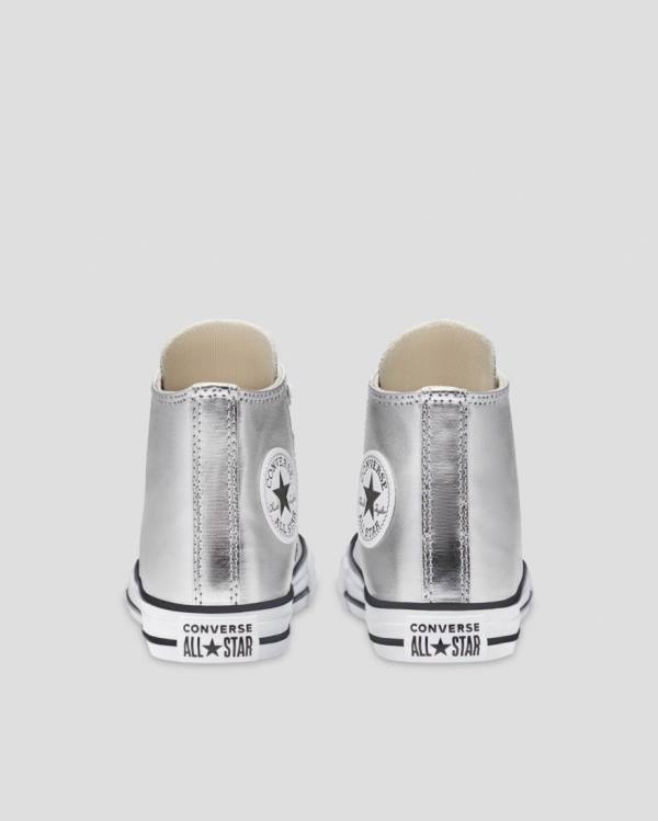 Converse Chuck Taylor All Star Metallic Visoke Superge Srebrna | CV-013ISL