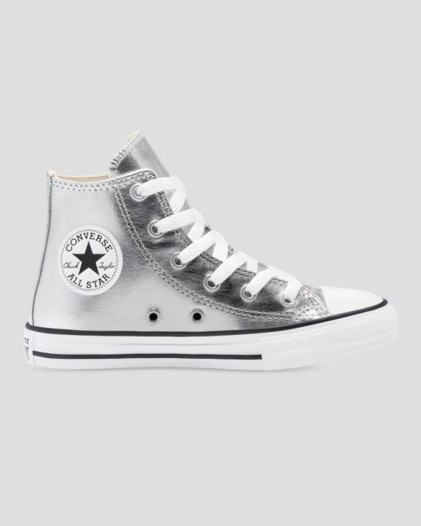 Converse Chuck Taylor All Star Metallic Visoke Superge Srebrna | CV-013ISL