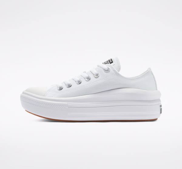 Converse Chuck Taylor All Star Move Platform Nizke Superge Bela / Bela / Bela | CV-480OUC