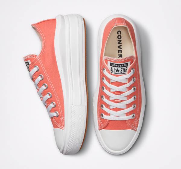 Converse Chuck Taylor All Star Move Platform Seasonal Color Nizke Superge Bela / Bela | CV-795DQO