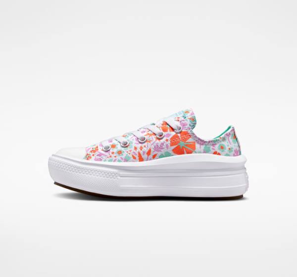 Converse Chuck Taylor All Star Move Platform Paper Floral Nizke Superge Bela / Svetloba | CV-923SPN