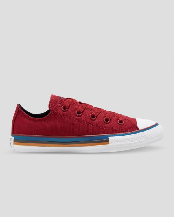 Converse Chuck Taylor All Star Multi Stripe Nizke Superge Rdeča | CV-056MWR