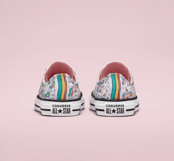 Converse Chuck Taylor All Star Rainbow Castles Nizke Superge Turkizna | CV-324TSP