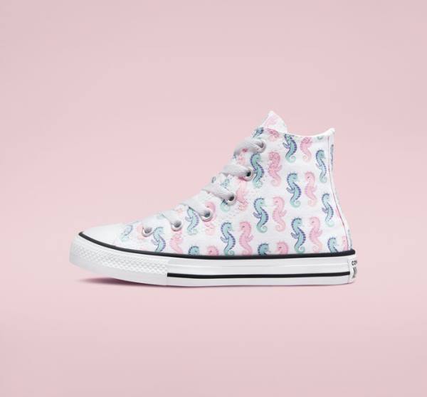 Converse Chuck Taylor All Star Seahorses Visoke Superge Bela / Roza / Svetloba | CV-325QYA