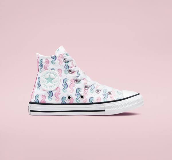 Converse Chuck Taylor All Star Seahorses Visoke Superge Bela / Roza / Svetloba | CV-325QYA