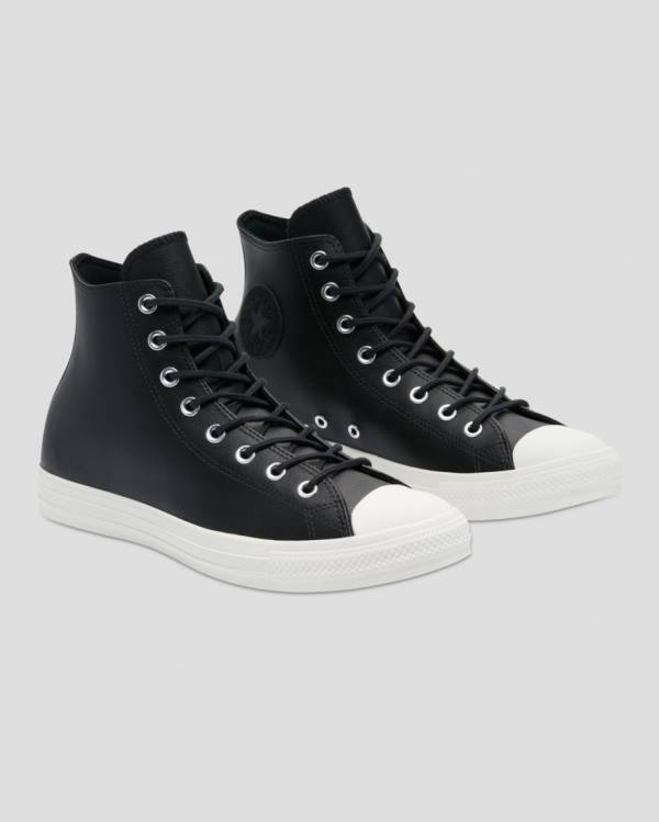 Converse Chuck Taylor All Star Seasonal Usnje Visoke Superge Črna | CV-746HCG