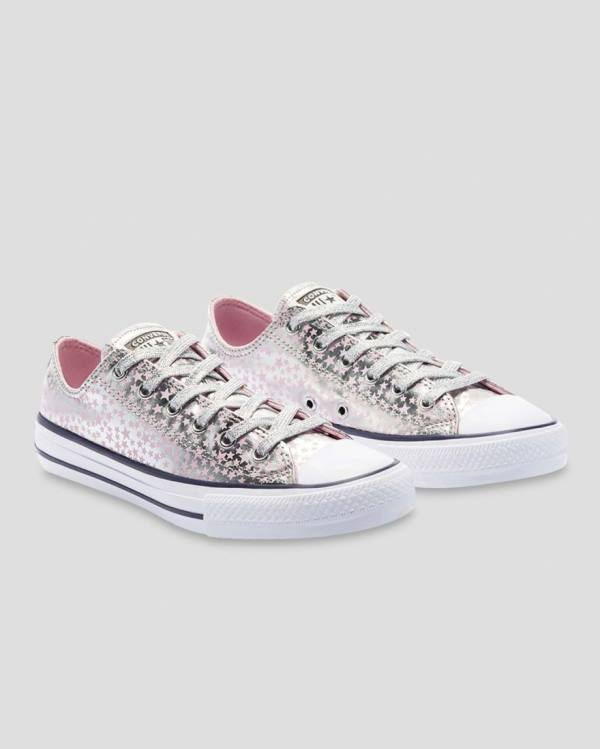 Converse Chuck Taylor All Star Shes A Star Nizke Superge Roza Srebrna | CV-184SEU