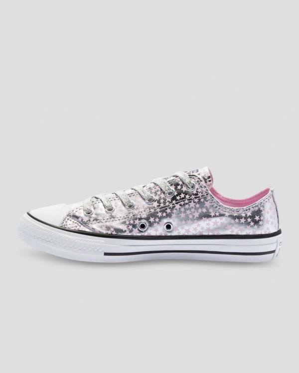 Converse Chuck Taylor All Star Shes A Star Nizke Superge Roza Srebrna | CV-184SEU