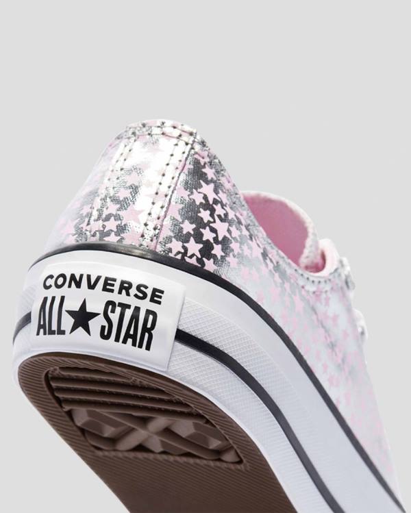 Converse Chuck Taylor All Star Shes A Star Nizke Superge Roza Srebrna | CV-184SEU