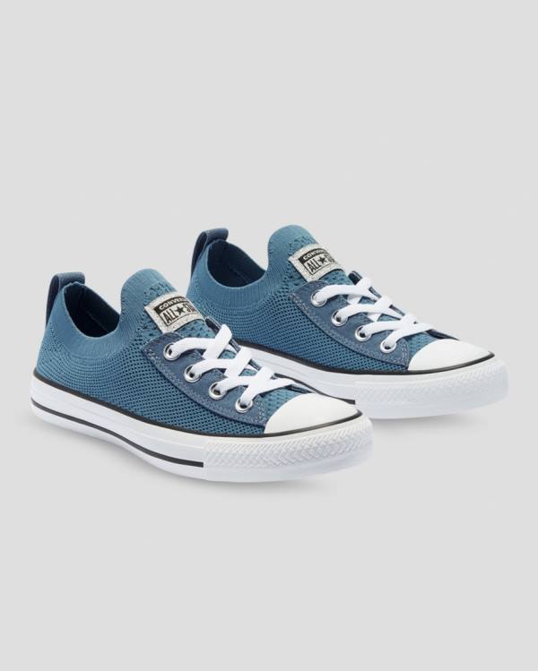 Converse Chuck Taylor All Star Shoreline Knit Glitter Nizke Superge Modra | CV-082TOP