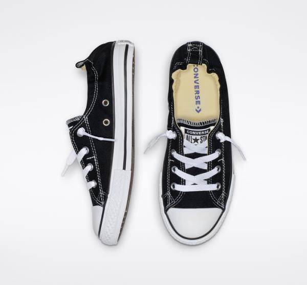 Converse Chuck Taylor All Star Shoreline Slip Nizke Superge Črna | CV-128HUB