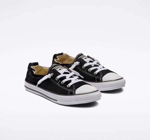 Converse Chuck Taylor All Star Shoreline Slip Nizke Superge Črna | CV-128HUB