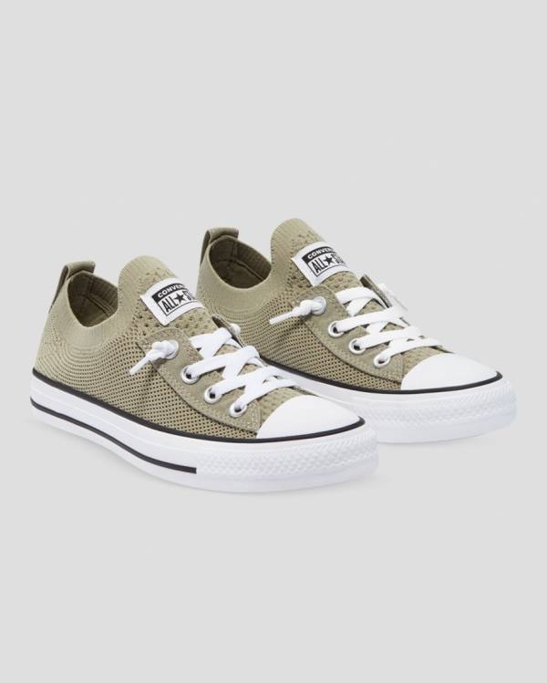 Converse Chuck Taylor All Star Shoreline Knit Slip Nizke Superge Zelena | CV-819ABH