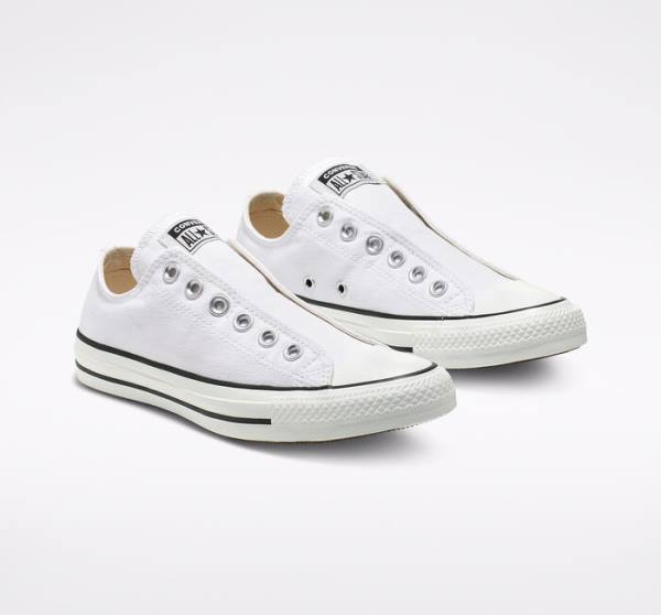 Converse Chuck Taylor All Star Slip Nizke Superge Bela / Črna / Bela | CV-523GPY