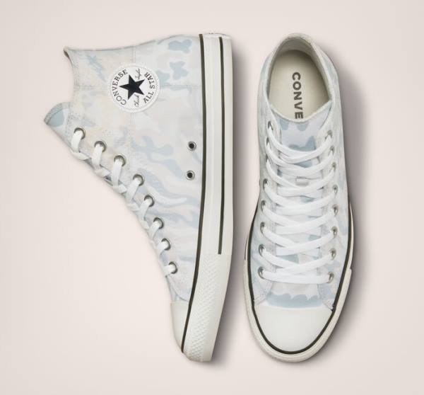 Converse Chuck Taylor All Star Split Panel Camo Visoke Superge Bela / Siva | CV-019USP