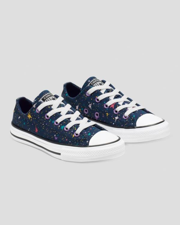 Converse Chuck Taylor All Star Star Print Nizke Superge Modra Roza | CV-719XTN