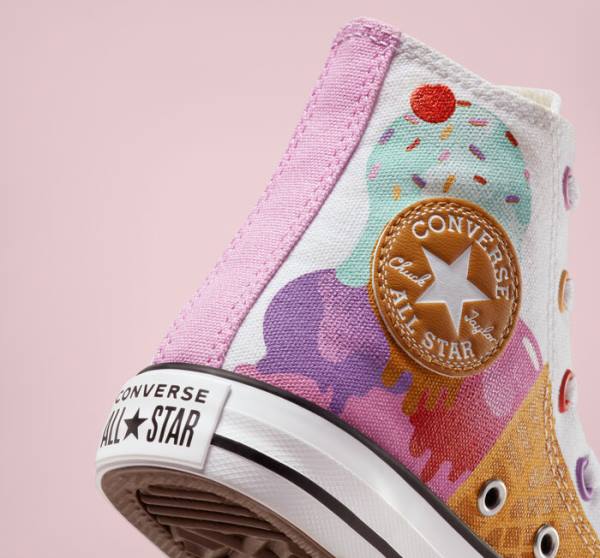 Converse Chuck Taylor All Star Sweet Scoops Visoke Superge Bela / Bež Bela | CV-059WEC