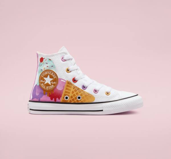 Converse Chuck Taylor All Star Sweet Scoops Visoke Superge Bela / Bež Bela | CV-059WEC