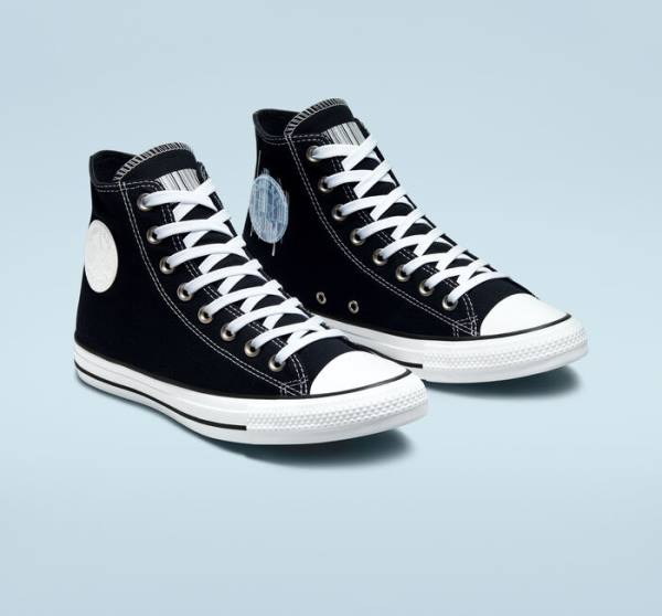 Converse Chuck Taylor All Star Translucent Barcode Visoke Superge Črna / Bela | CV-235TLH