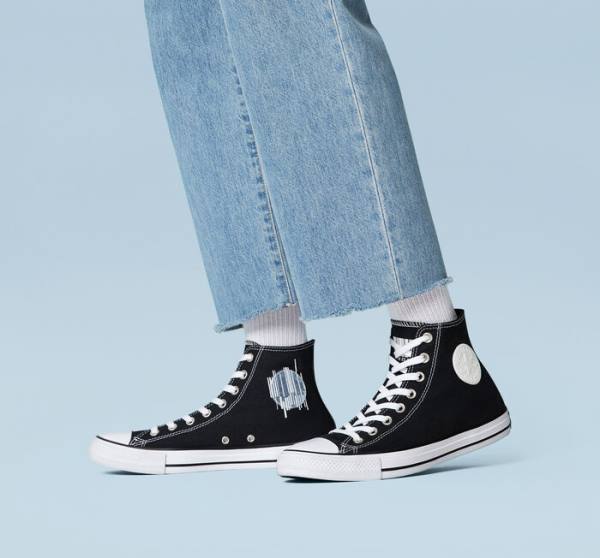 Converse Chuck Taylor All Star Translucent Barcode Visoke Superge Črna / Bela | CV-235TLH