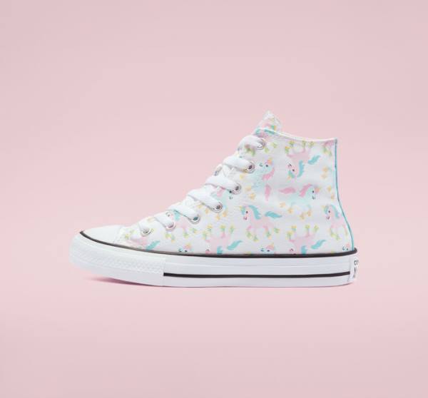 Converse Chuck Taylor All Star Unicons Visoke Superge Bela / Večbarvni / Bela | CV-697PAX