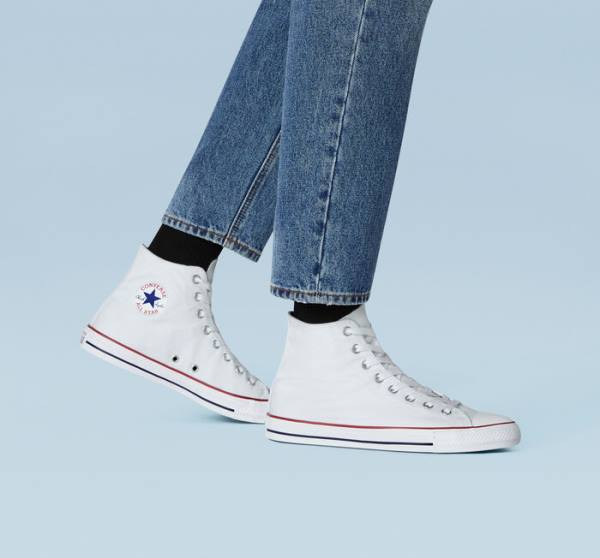 Converse Chuck Taylor All Star White Visoke Superge Bela | CV-305DLS