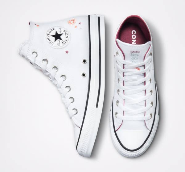 Converse Chuck Taylor All Star You Are On The Right Path Visoke Superge Bela | CV-591TOA