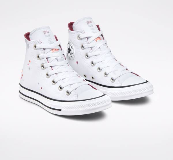 Converse Chuck Taylor All Star You Are On The Right Path Visoke Superge Bela | CV-591TOA