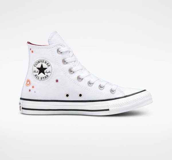 Converse Chuck Taylor All Star You Are On The Right Path Visoke Superge Bela | CV-591TOA