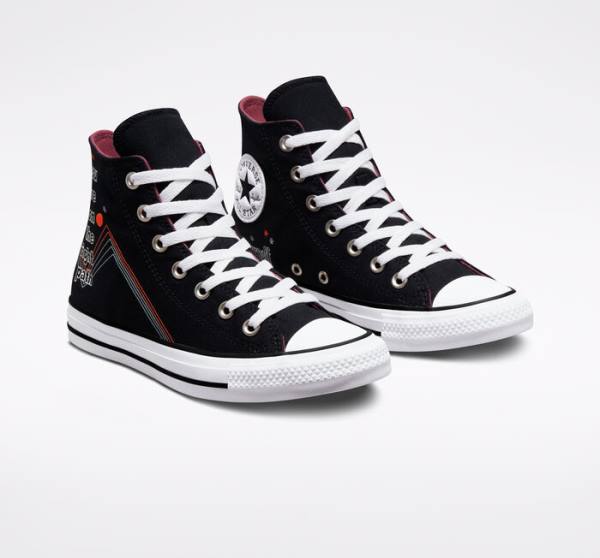 Converse Chuck Taylor All Star You Are On The Right Path Visoke Superge Črna / Bela | CV-719UHF