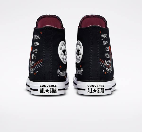 Converse Chuck Taylor All Star You Are On The Right Path Visoke Superge Črna / Bela | CV-719UHF