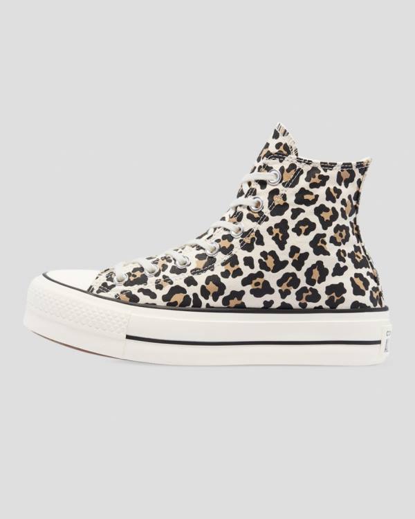 Converse Chuck Taylor Lift Leopard Print Platform Visoke Superge Leopárd | CV-432GXV