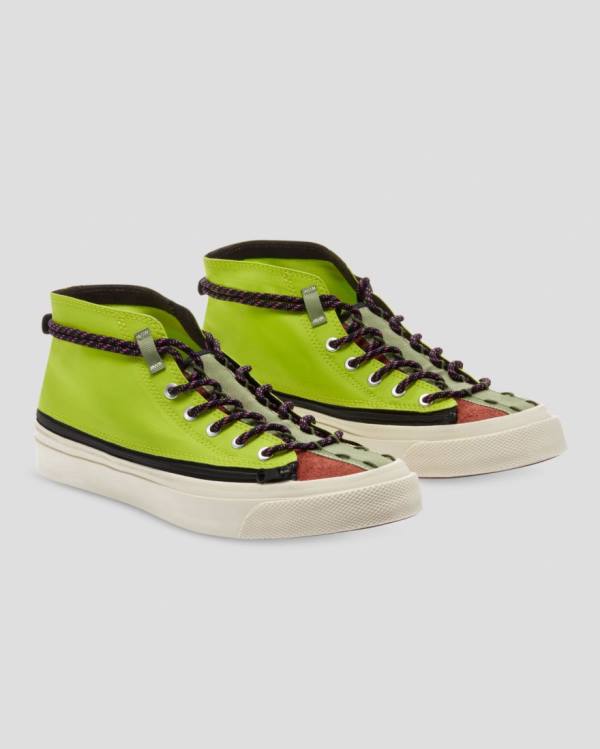 Converse Deck Star Zip Pale Putty Visoke Superge Zelena | CV-601IJX