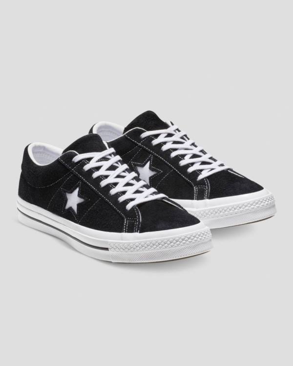 Converse One Star Premium Suede Nizke Superge Črna | CV-846XYO