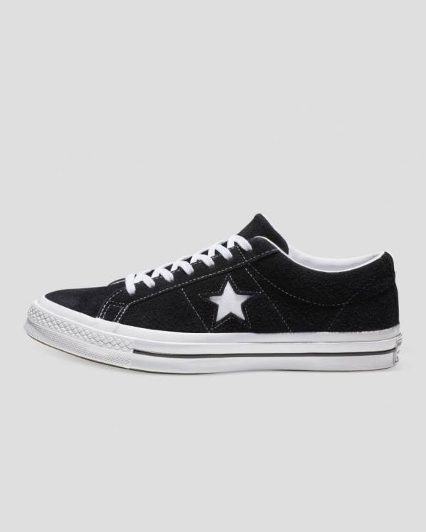 Converse One Star Premium Suede Nizke Superge Črna | CV-846XYO