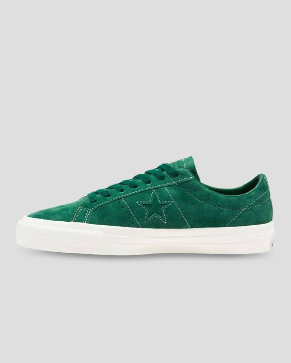 Converse One Star Pro Pigskin Suede Nizke Superge Zelena | CV-932MFX