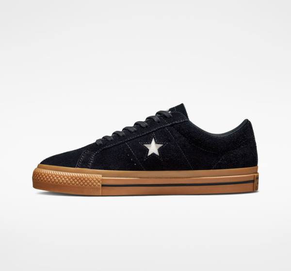 Converse Peanuts One Star Nizke Superge Črna / Oranžna | CV-598QWO